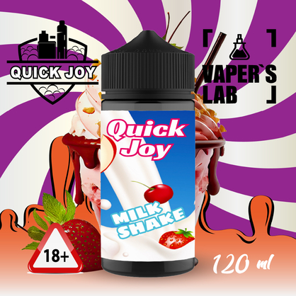 Фото Заправка для электронной сигареты Quick Joy Milk shake 120 ml