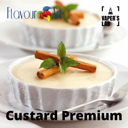 Фото, Ароматизатор для вейпа FlavourArt Custard Premium Ванільний крем