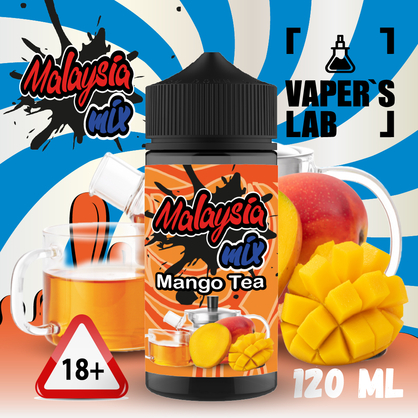 Фото купить заправку malasian mix mango tea 120ml 120 мл