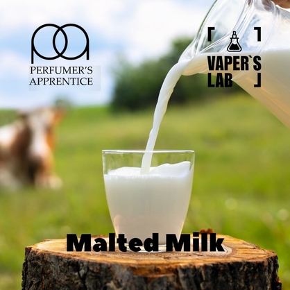 Фото, Ароматизатор для вейпа TPA Malted milk Парное молоко