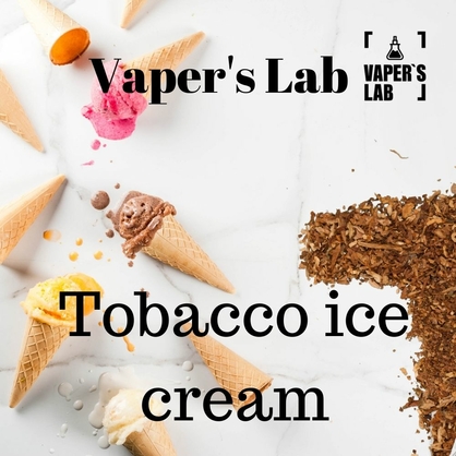 Фото, Жижа для вейпа без нікотину Vapers Lab Tobacco ice cream 60 ml