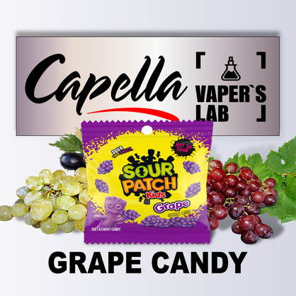 Фото на аромку Capella Grape Candy Виноградная конфета