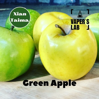 Фото, Аромка для вейпа Xi'an Taima Green Apple Зеленое яблоко