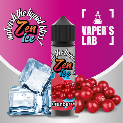 Фото рідини для електронних сигарет zen ice cranberry