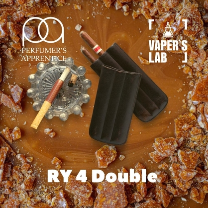 Фото, Ароматизатор для вейпа TPA RY4 Double Табак с карамелью