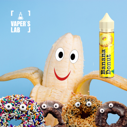 Фото, Заправка для електронної сигарети Malasian MIX Banana donut 60ml