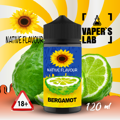 Фото рідина для підсистем native flavour bergamot 120 ml