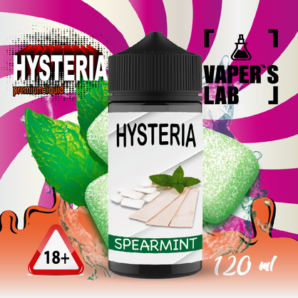 Фото жижа для вейпа без нікотину купити hysteria spearmint 100 ml