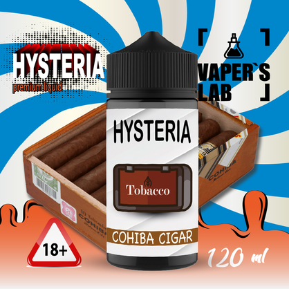 Фото рідина для вейпа купити hysteria cohiba cigar 100 ml