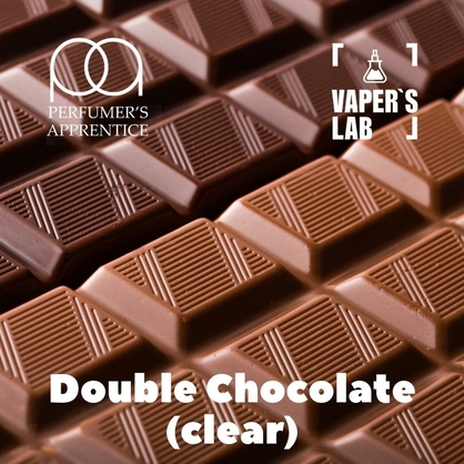 Фото, Арома для вейпа TPA Double Chocolate Clear Двойной шоколад