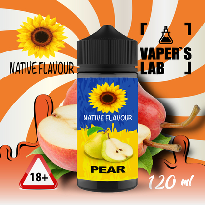 Фото жижа для вейпа купити дешево native flavour pear 120 ml