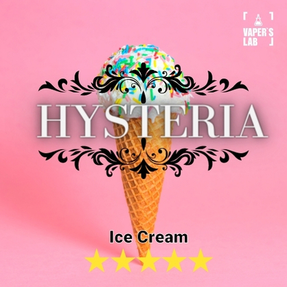 Фото жидкость для пода с никотином hysteria ice cream 30 ml