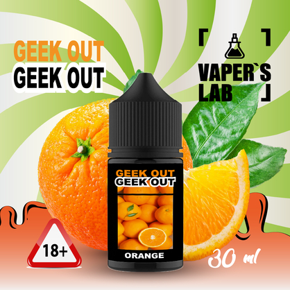 Фото для жидкости для pod систем Geek Out Salt - Апельсиновый джус