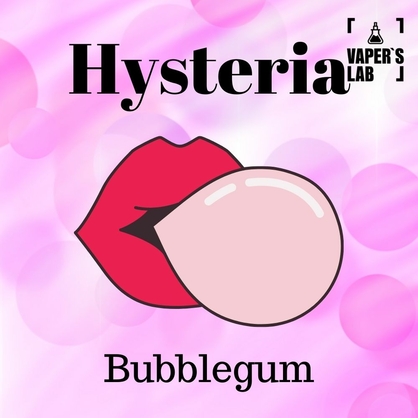 Фото, Видео на жидкости для парения Hysteria Bubblegum 100 ml