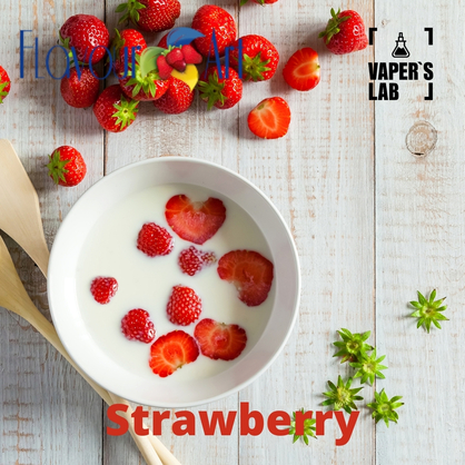 Фото, Видео, Ароматизатор для вейпа FlavourArt Strawberry Клубника