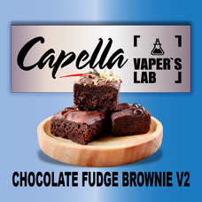 Ароматизатори для вейпа Capella Chocolate Fudge Brownie V2 Шоколадний фудж