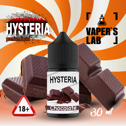 Фото, Видео жидкость для пода Hysteria Salt Chocolate 30 ml