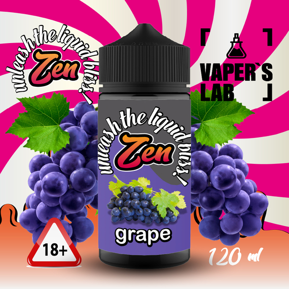 Отзывы  жижа 120 мл - лучшая безникотиновая жидкость zen grape