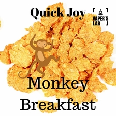 Жижка для електронних сигарет з нікотином. Quick Joy Monkey Breakfast