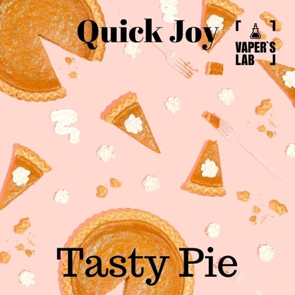 Фото, Заправка для вейпа з нікотином Quick Joy Tasty Pie 100 ml