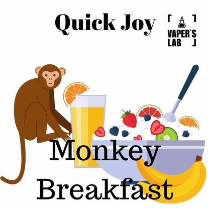 Фото, Видео на жидкость Quick Joy Monkey Breakfast 100 ml