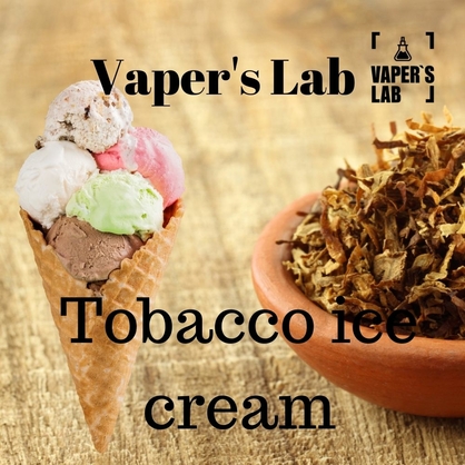 Фото, Видео жижа для вейпа дешево Vapers Lab Tobacco ice cream 30 ml