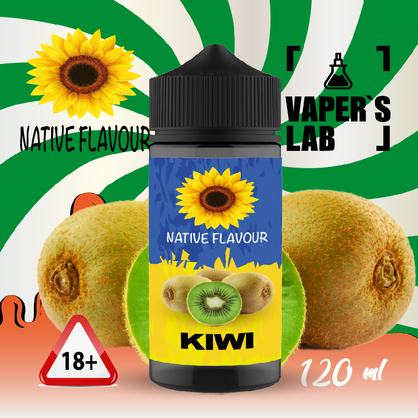 Фото жижа для вейпа без никотина купить native flavour kiwi 120 ml