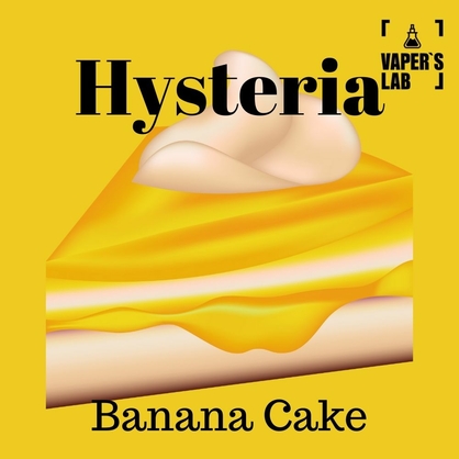 Фото, Видео на жижа для вейпа Hysteria Banana Cake 100 ml