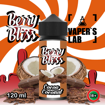 Фото жидкость для вейпа berry bliss cocoa coconut 120 мл (кокос, какао)