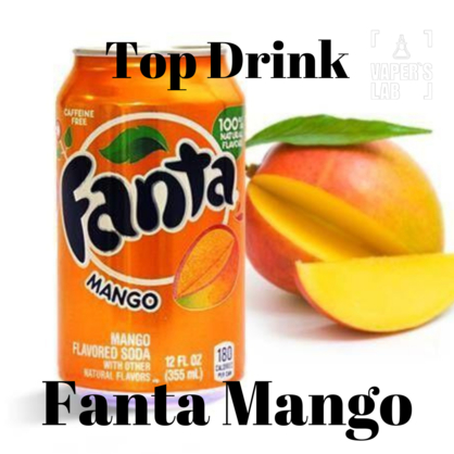 Фото на сольову рідину для подів Top Drink SALT Fanta Mango 30 ml