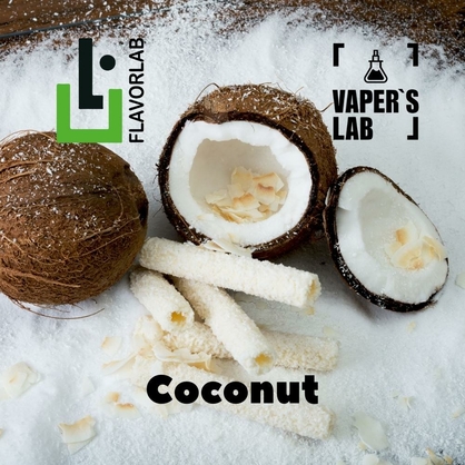 Фото, Видео, Ароматизаторы для вейпа Flavor Lab Coconut 10 мл