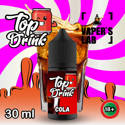 Фото, Видео жидкость для пода Top Drink SALT Cola 30 ml