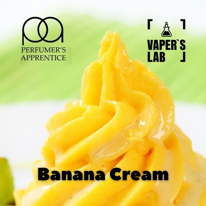 Фото, Ароматизатор для вейпа TPA Banana Cream Банановый крем