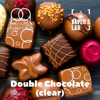 Фото, Арома для вейпа TPA Double Chocolate Clear Двойной шоколад