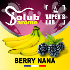 Ароматизатори для вейпа Solub Arome Berry nana Банан та ожина