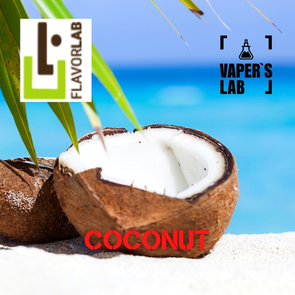 Фото, Видео, Ароматизаторы для вейпа Flavor Lab Coconut 10 мл