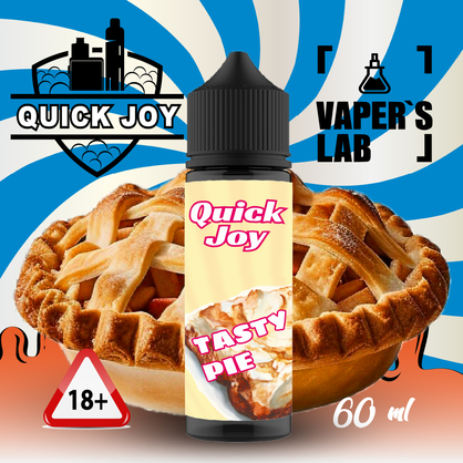 Фото заправки для електронних сигарет quick joy tasty pie 60ml