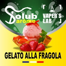 Ароматизатори для вейпа Solub Arome Gelato alla fragola Полуничне морозиво