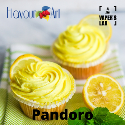 Фото, Видео, Ароматизатор для вейпа FlavourArt Pandoro Лимонный кекс