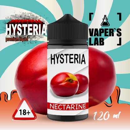 Фото жижа для вейпа без нікотину дешево hysteria nectarine 100 ml