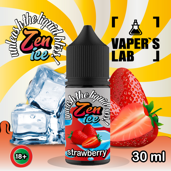 Отзывы  жидкость для под систем zen salt ice strawberry 30ml