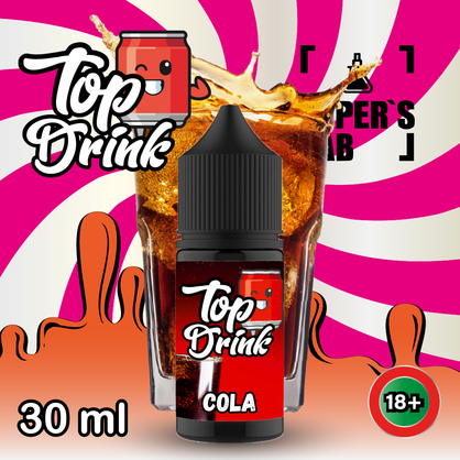 Фото, Видео жидкость для пода Top Drink SALT Cola 30 ml
