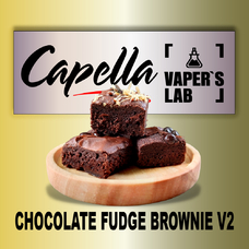 Ароматизаторы для вейпа Capella Chocolate Fudge Brownie V2 Шоколадный фудж