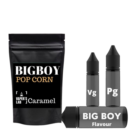Фото, Видео на жидкость для вейпа без никотина Big boy Popcorn