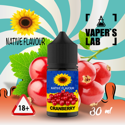 Фото жидкость для пода native flavour cranberry 30 ml