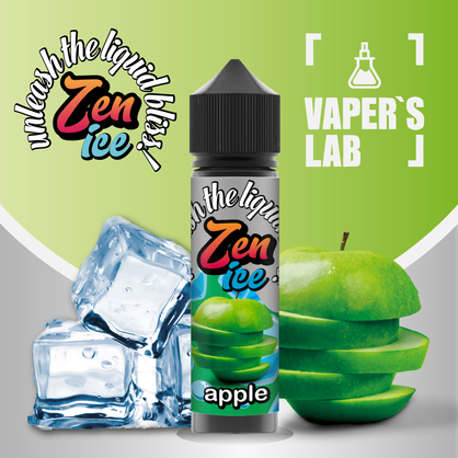 Фото рідини для електронних сигарет zen ice apple