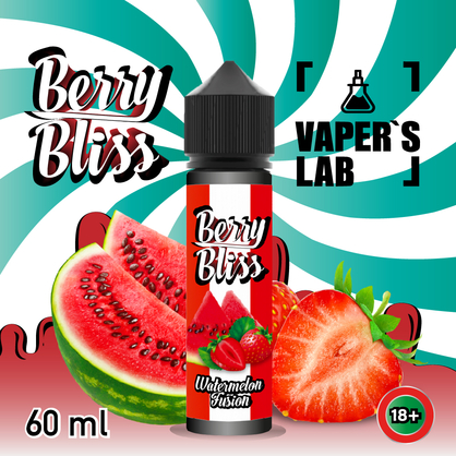 Фото рідини для вейпа berry bliss watermelon fusion 60 мл (кавун з ягодам)