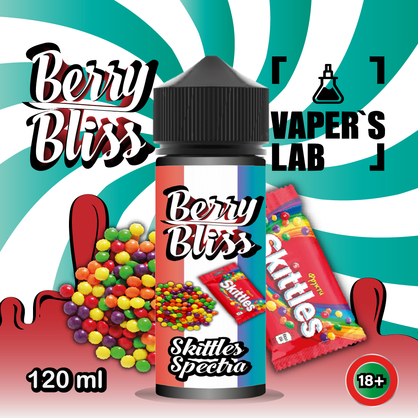 Фото рідини для вейпа berry bliss skittles spectra 120 мл (цукерки скітлс)