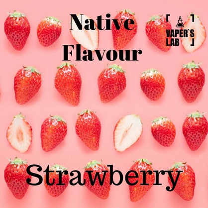 Фото купить жижу без никотина native flavour strawberry 120 ml