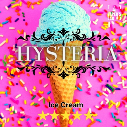 Фото, Жижа для вейпа без нікотину дешево Hysteria Ice Cream 30 ml